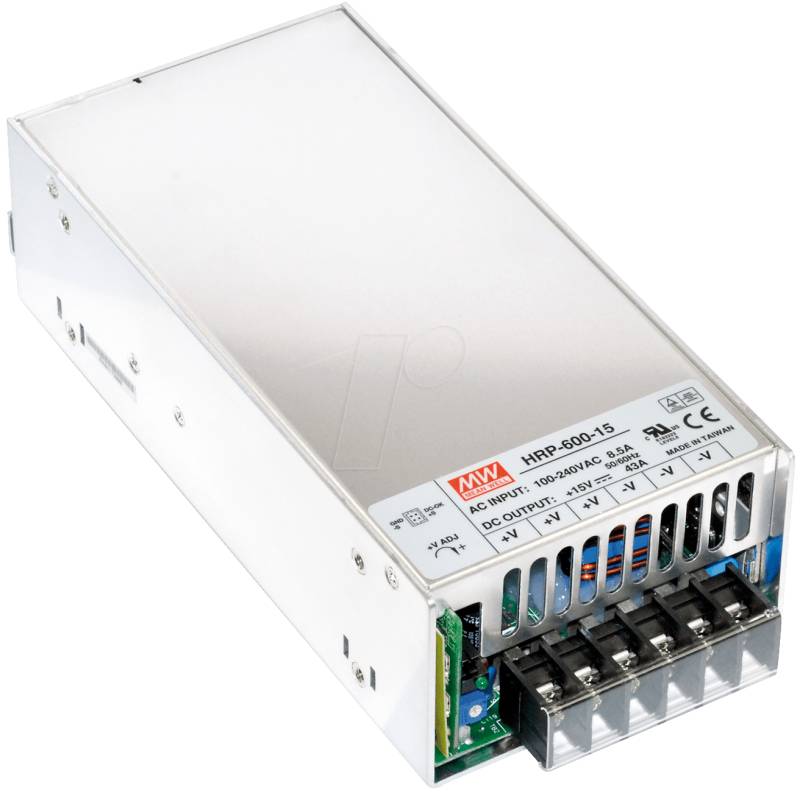 SNT HRP 600 15 - Schaltnetzteil, geschlossen, 640 W, 15 V, 43 A von BKL