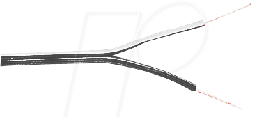 ZL 214SWW-1000 - Zwillingslitze, 0,14 mm², 1000 m, schwarz / weiß von BKL