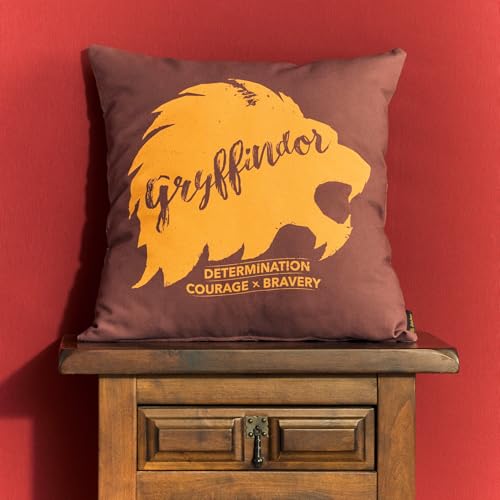 BELUM | Kissenbezug Harry Potter, 100% Baumwolle, 50 x 50 cm, Modell Gryffindor Values A von BL BELUM
