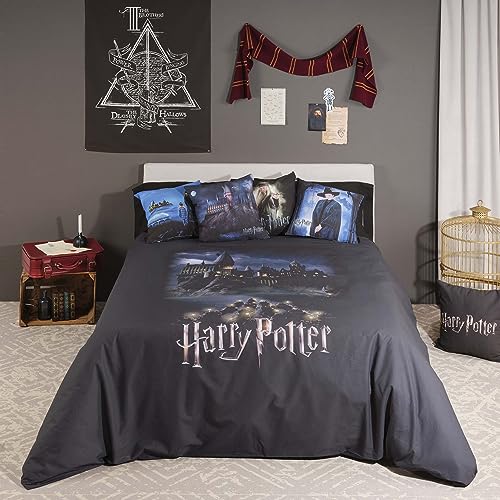 Belum Harry Potter Bettbezug für 90 cm breite Betten, Maße: 155 x 220 cm, Modell: Go to Hogwarts von BL BELUM
