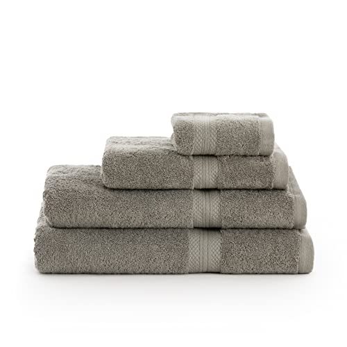 Belum | Packung mit 2 Handtüchern, 100% gekämmte Baumwolle, 650 g, Armeegrün, 30 x 50 cm, schnell trocknend, Handtücher aus Baumwolle, sehr saugfähig von BL BELUM