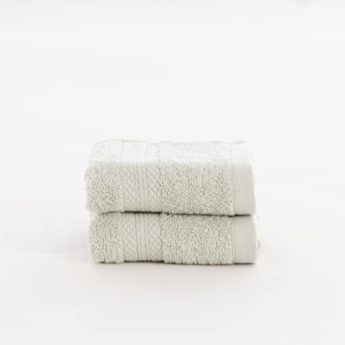 Belum | Packung mit 2 Handtüchern, 100% gekämmte Baumwolle, 650 g, Mint 50 x 100, schnell trocknend, Handtücher aus Baumwolle, sehr saugfähig von BL BELUM