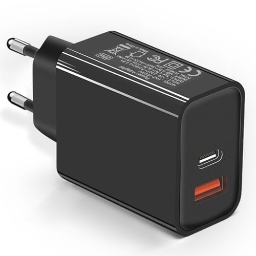 BL USB C Ladegerät 20W, 2 Ports USB-C USB-A Netzteil PD 3.0 QC 3.0 Schnellladegerät Power Adapter Ladestecker für iPhone 15/15 Pro/15 Pro Max 14 13 12 11, Samsung S23 S22 S21,HUAWEI, iPad Air/Mini/Pro von BL