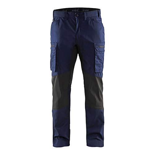 Blåkläder 14591845 Diensthose Stretch, Marineblau / Schwarz, C48 von BLÅKLÄDER