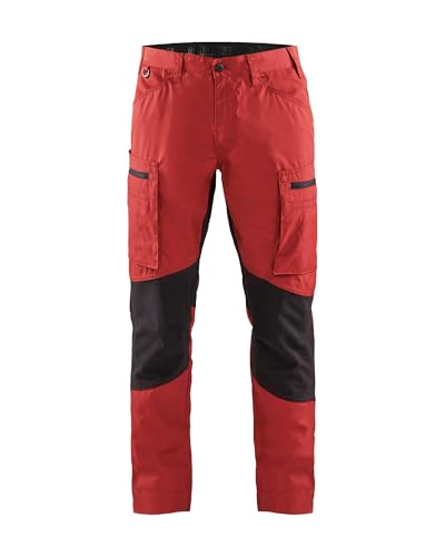 Blåkläder 14591845 Diensthose Stretch, Rot / Schwarz, C54 von BLÅKLÄDER