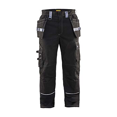 Blaklader 146115169994D108 Flammschutz Handwerker Hose, Schwarz/Grau, Größe D108 von BLÅKLÄDER