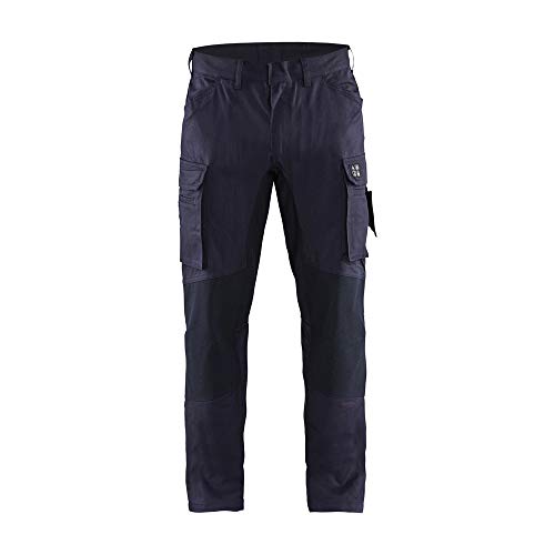 Blaklader 148615128900C62 Flammschutz Inhärente Arbeitshose mit Stretch, Marineblau, Größe C62 von BLÅKLÄDER