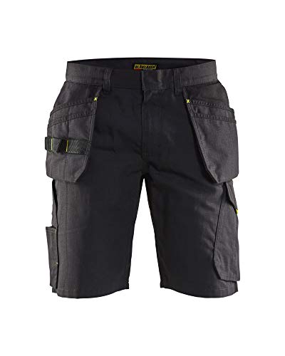 Blaklader 149413309933C50 Service Shorts mit Nageltaschen, Schwarz/Gelb, Größe C50 Blaklader 149413309933C50 Service Shorts mit Nageltaschen, Schwarz/Gelb, Größe C50 von BLÅKLÄDER