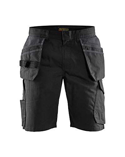 Blaklader 149413309998C62 Service Shorts mit Nageltaschen, Schwarz/Dunkelgrau, Größe C62 Blaklader 149413309998C62 Service Shorts mit Nageltaschen, Schwarz/Dunkelgrau, Größe C62 von BLÅKLÄDER