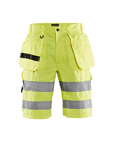 Blaklader 153518113300C64 Klasse 2 Shorts, High Vis Gelb, Größe C64 von BLÅKLÄDER