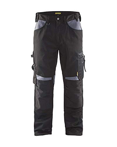 Blaklader 15561860 Hose ohne Nageltaschen, Grau/schwarz, Größe: C56 von BLÅKLÄDER