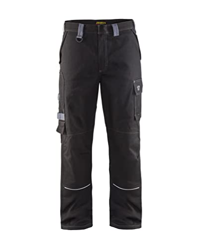 Blaklader 156115169994D88 Anti-Flamme Hose, schwarz/grau, Größe D88 von BLÅKLÄDER
