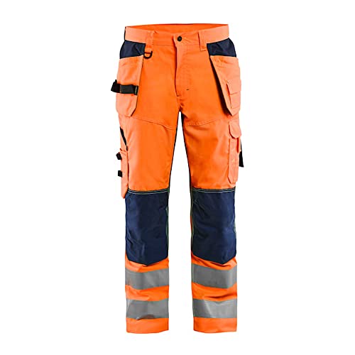 Blaklader 156518115349C48 High Vis Arbeitshose mit Ventilationseffekt, High Vis Orange/Grün, Größe C48 von BLÅKLÄDER