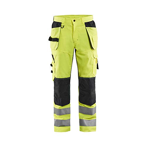 Blaklader 156518115349C64 High Vis Arbeitshose mit Ventilationseffekt, High Vis Orange/Grün, Größe C64 von BLÅKLÄDER