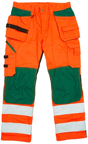 Blaklader 156518115349D120 High Vis Arbeitshose mit Ventilationseffekt, High Vis Orange/Grün, Größe D120 von BLÅKLÄDER