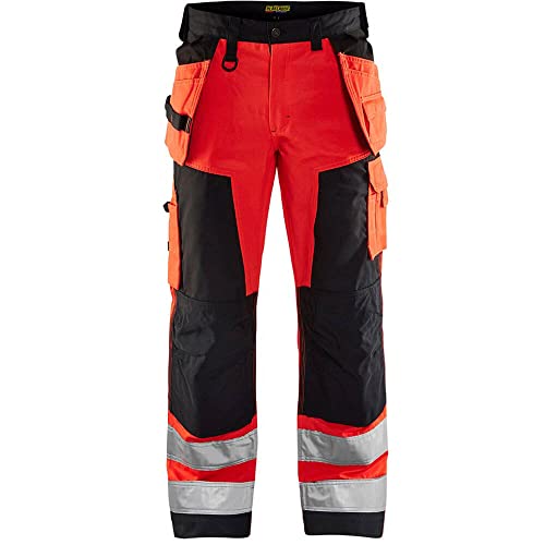 Blaklader 15681811 Hochwertige Handwerker-Arbeitshose, Rot/Schwarz, grootte C60 von BLÅKLÄDER