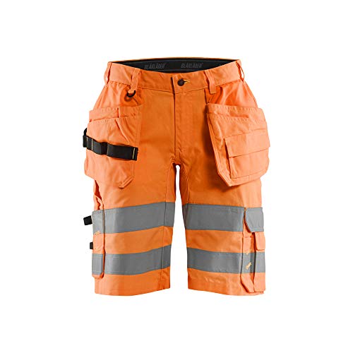 Blaklader 158618115300C56 Hochsichtige Shorts mit Stretch, High Vis Orange, Größe C56 von BLÅKLÄDER