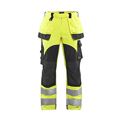 Blaklader 158915123389D104 Multinorm Inhärent Arbeitshose, High Vis Gelb/Marineblau, Größe D104 von BLÅKLÄDER