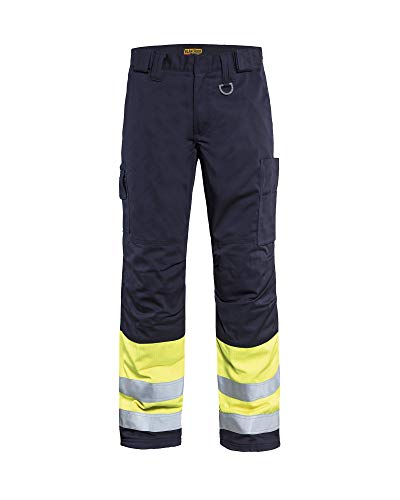 Blaklader 18691514 Multinorm-Winterhose, Marineblau/Gelb, grootte C150 von BLÅKLÄDER