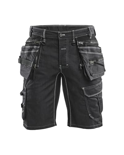 Blaklader 19921141 Handwerker-Shorts aus Stretch Cordura Denim, schwarz, Größe: C56 von BLÅKLÄDER