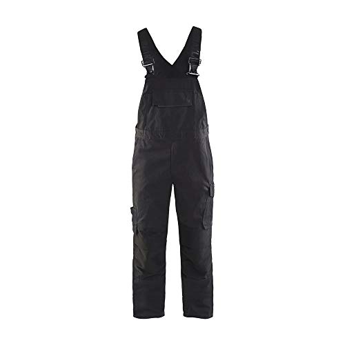 Blaklader 269513309998D120 Lätzchen-Overall mit Stretch, Schwarz/Dunkelgrau, Größe D120 von BLÅKLÄDER