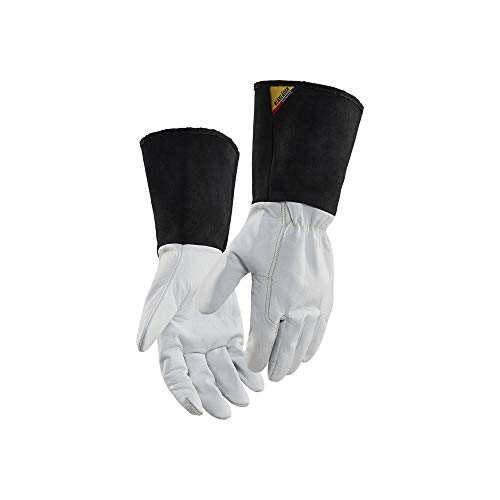 Blaklader 28391460109811 Schweisserhandschuh, Weiß/Dunkelgrau, Größe 11 von BLÅKLÄDER