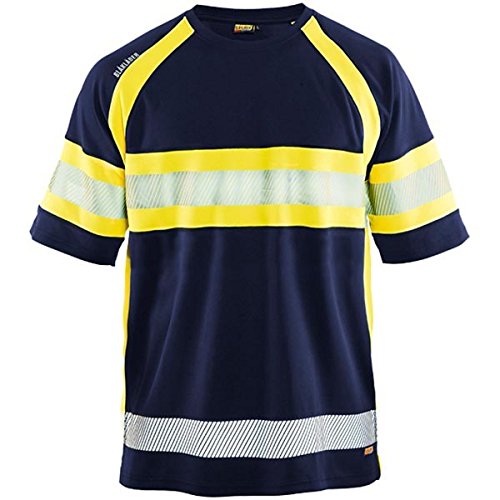 Blaklader 33371051 UV T-SHIRT HIGH VIS, Marineblau/Gelb, grootte L von BLÅKLÄDER