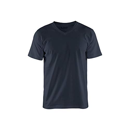 Blaklader 336010298600XL V-Kragen T-Shirt, Dunkles Marineblau, Größe XL von BLÅKLÄDER