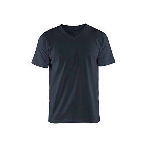 Blaklader 336010298600XS V-Kragen T-Shirt, Dunkles Marineblau, Größe XS von BLÅKLÄDER