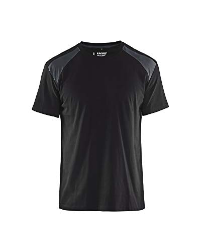 Blaklader 337910429998XXL T-Shirt, Schwarz/Dunkelgrau, Größe XXL von BLÅKLÄDER