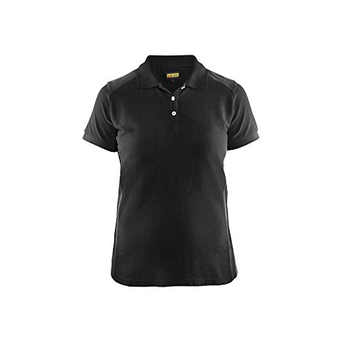 Blaklader 339010509998XXXL Damen Polo Shirt, Schwarz/Dunkelgrau, Größe XXXL von BLÅKLÄDER