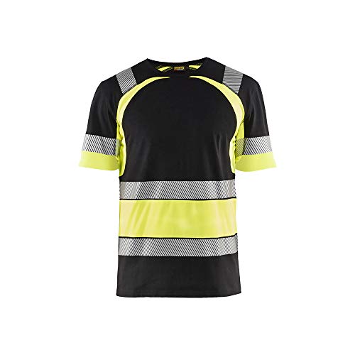 Blaklader 342110309933S T-Shirt, Schwarz/Gelb, Größe S von BLÅKLÄDER