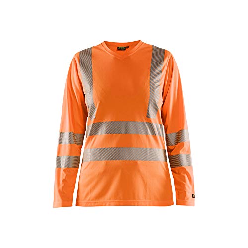 Blaklader 348510135300XS Langarm Damen UV T-Shirt, Orange, Größe XS von BLÅKLÄDER