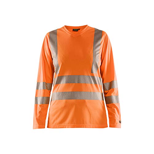 Blaklader 348510135300XXL Langarm Damen UV T-Shirt, Orange, Größe XXL von BLÅKLÄDER