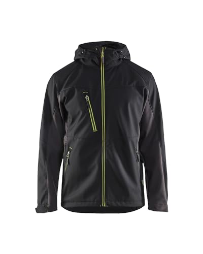 Blaklader 475325169933XXL Softshell Jacke, Schwarz/Gelb, Größe XXL Blaklader 475325169933XXL Softshell Jacke, Schwarz/Gelb, Größe XXL von BLÅKLÄDER