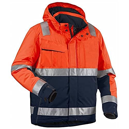 Blaklader 48701987 WINTERJACKE HIGH VIS, Orange/Marineblau, grootte M von BLÅKLÄDER