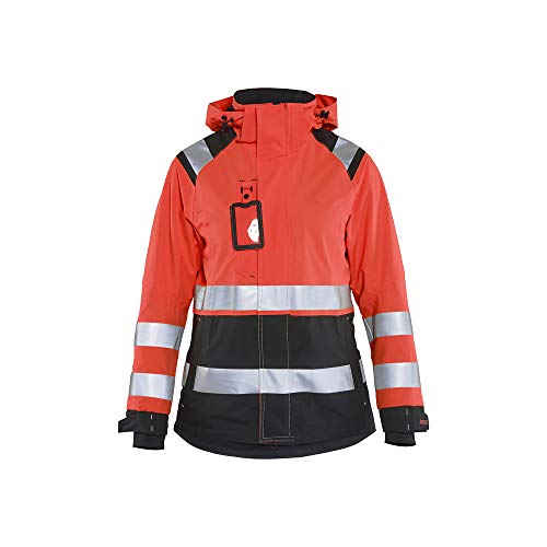 Blaklader 490419875599XL Damen Shell Jacke, High Vis Rot/Schwarz, Größe XL von BLÅKLÄDER