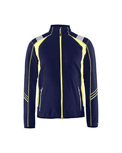Blaklader 49931010 MIKRO-FLEECE-JACKE, Marineblau/Gelb, grootte XXL von BLÅKLÄDER