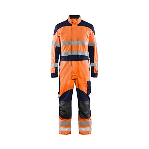 Blaklader 608915135389C50 Inhärent Multinorm Overall, High Vis Orange/Marineblau, Größe C50 von BLÅKLÄDER