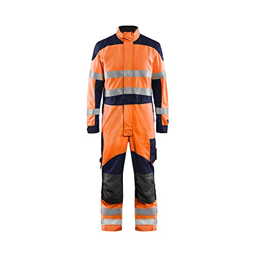 Blaklader 608915135389C50 Inhärent Multinorm Overall, High Vis Orange/Marineblau, Größe C50 von BLÅKLÄDER