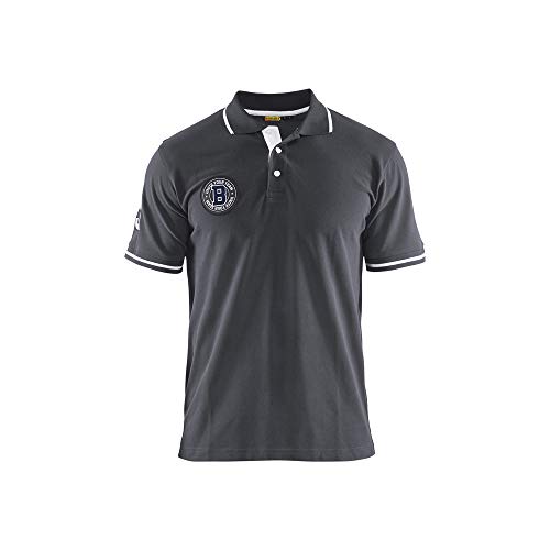 Blaklader 917510509810XS Limited Polo Shirt, Grau/Weiß, Größe XS von BLÅKLÄDER