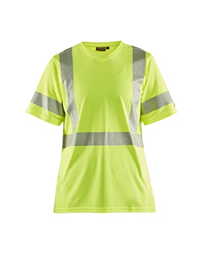 Blakläder 333610133300XXL Damen Warnschutz-T-Shirt Größe XXL in gelb von BLÅKLÄDER