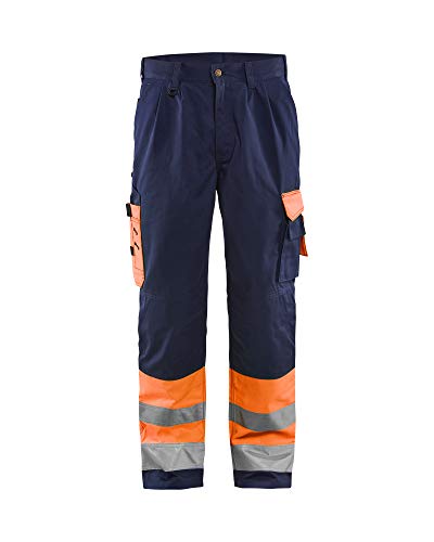 Blakläder Bundhose "High Vis" Klasse 1 Größe, 1 Stück, C154, orange/marineblau, 158418605389C154 von BLÅKLÄDER