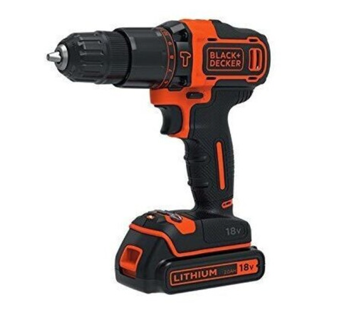 BLACK+DECKER BDCHD18KB2 Akku-Schlagbohrschrauber 18Volt schwarz/orange von BLACK+DECKER