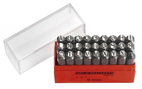 FACOM Saetze mit26 Schlagbuchstab. im Kunststoffkastenzeichenhöhe 8 mm, 1 Stück, 292A.8 von BLACK+DECKER