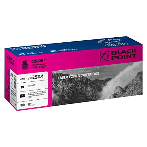BLACK POINT (Mit Chip) Toner Kompatibel zu W2213A ( HP 207A) für HP Color Laserjet Pro MFP M283fdw M282nw M255dw M255nw M283fdn M255 M282 M283 - Rot (Magenta) von BLACK POINT