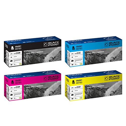 BLACK POINT 4 Pack Toner (MIT CHIP) für HP 207A 207X W2210A W2211A W2212A W2213A für HP Color Laserjet Pro MFP M283fdw M282nw Color Laserjet Pro MFP M255dw M255nw Laserjet Pro M283fdn M255 M282 M283 von BLACK POINT