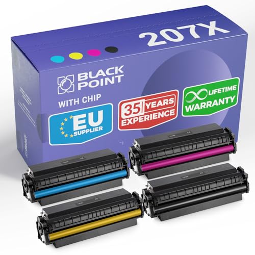 BLACK POINT [MIT CHIP Toner Kompatibel für HP 207X HP 207A W2210X W2210A W2211X W2211A W2212X W2213X zu HP Color Laserjet Pro MFP M283fdw HP Color Laserjet Pro MFP M282nw MFP M283fdn M255dw M255nw BLACK POINT [MIT CHIP Toner Kompatibel für HP 207X HP 207A W2210X W2210A W2211X W2211A W2212X W2213X zu HP Color Laserjet Pro MFP M283fdw HP Color Laserjet Pro MFP M282nw MFP M283fdn M255dw M255nw von BLACK POINT
