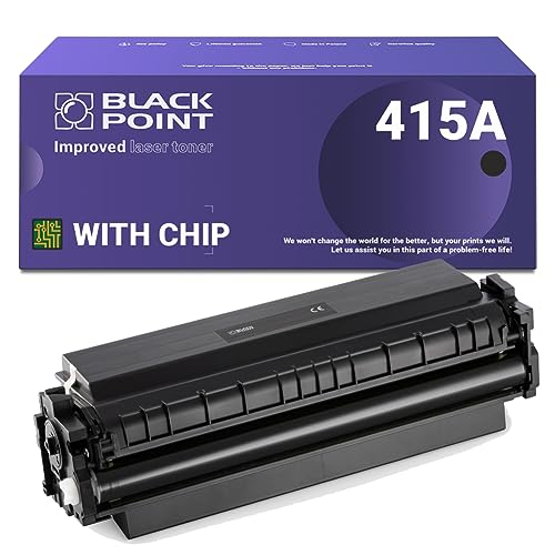 BLACK POINT [MIT CHIP Toner Kompatibel zu HP W2030A (HP 415A) - Schwarz für HP Color Laserjet Pro MFP M479fdw HP Color Laserjet Pro MFP M454dw M454dn Laserjet MFP M479dw MFP M479fdn MFP M479fnw m480 von BLACK POINT