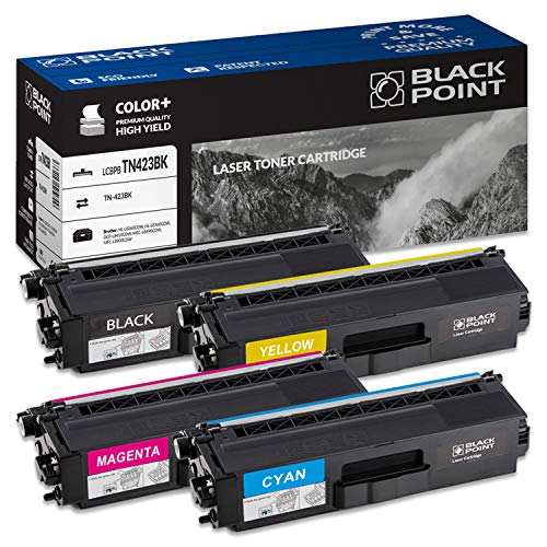 BLACK POINT Premium-Toner 4er Set Kompatibel zu TN423 TN421 TN-423BK TN-423C TN-423M TN-423Y TN-421BK TN423BK für Brother MFC-L8690CDW MFC-L8900CDW DCP-L8410CDW HL-L8260CDW HL-L8360CDW DCP-L8410CDN von BLACK POINT